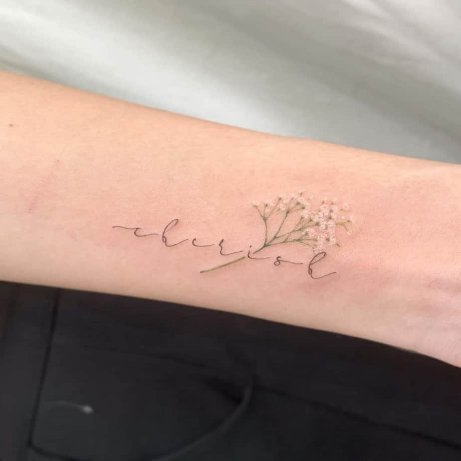 19 Sweet Baby's Breath Tattoos To Honor Your Loved Ones