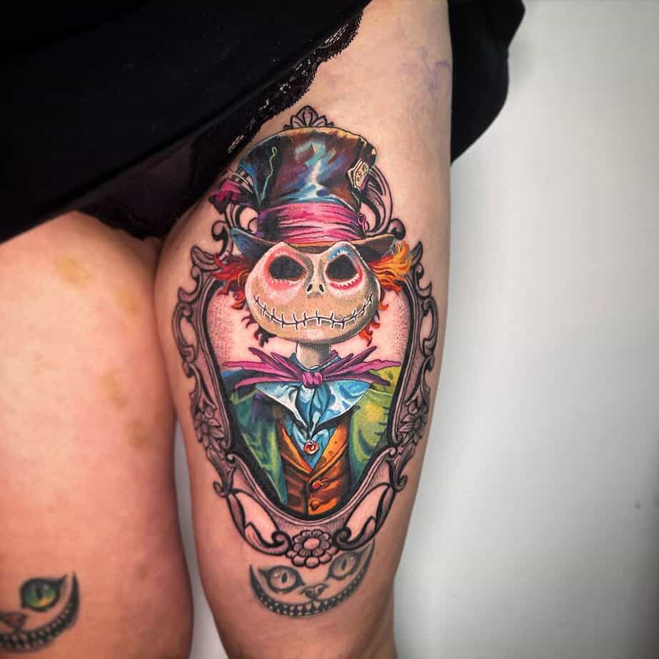 18 Enchanting Mad Hatter Tattoos That Will Drive You Bonkers