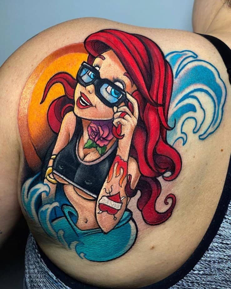 18 Enchanting Little Mermaid Tattoos To Dive Into Your Dreams