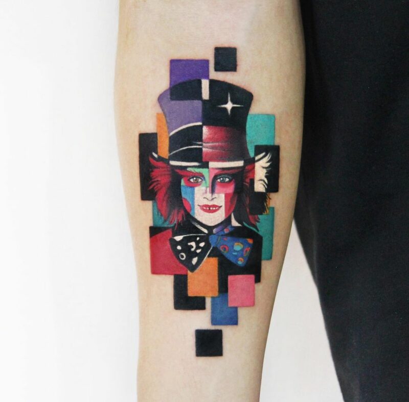 18 Enchanting Mad Hatter Tattoos That Will Drive You Bonkers