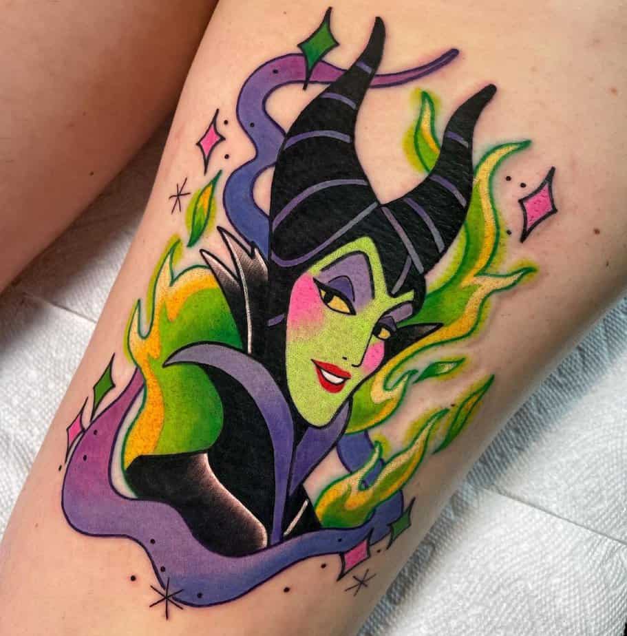 18 Ink-tastic Maleficent Tattoos hat Will Cast A Spell On You