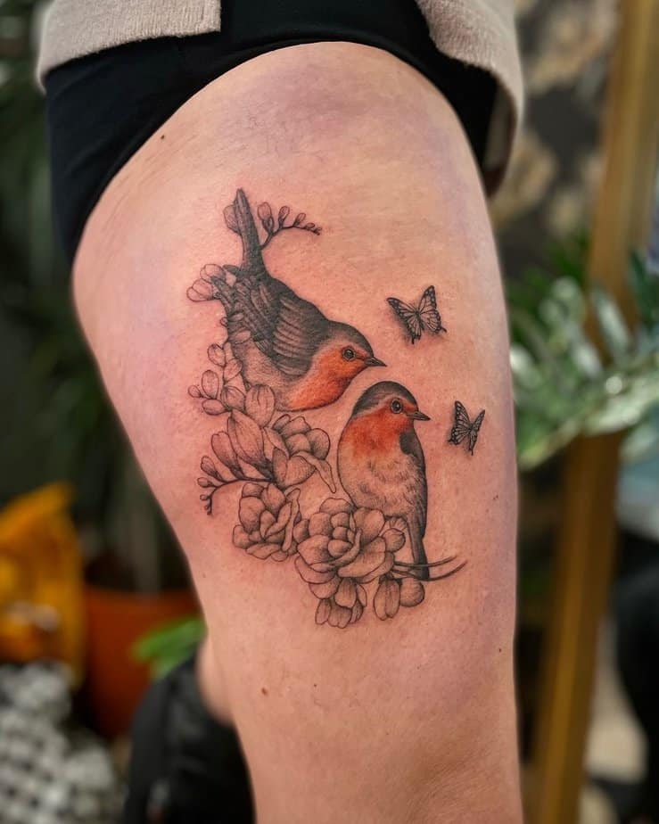 20 Creative And Sweet Robin Tattoo Ideas To Wing-Press Anyone