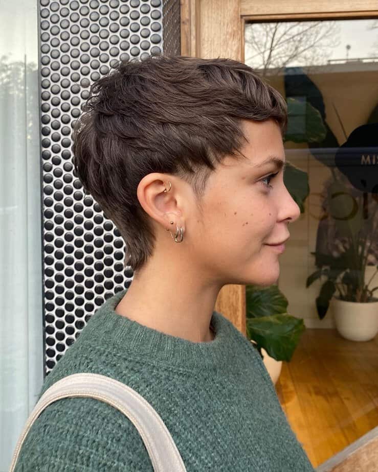 Short textured pixie cut