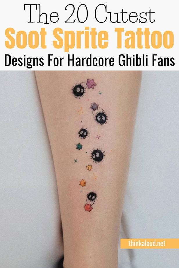 The 20 Cutest Soot Sprite Tattoo Designs For Hardcore Ghibli Fans