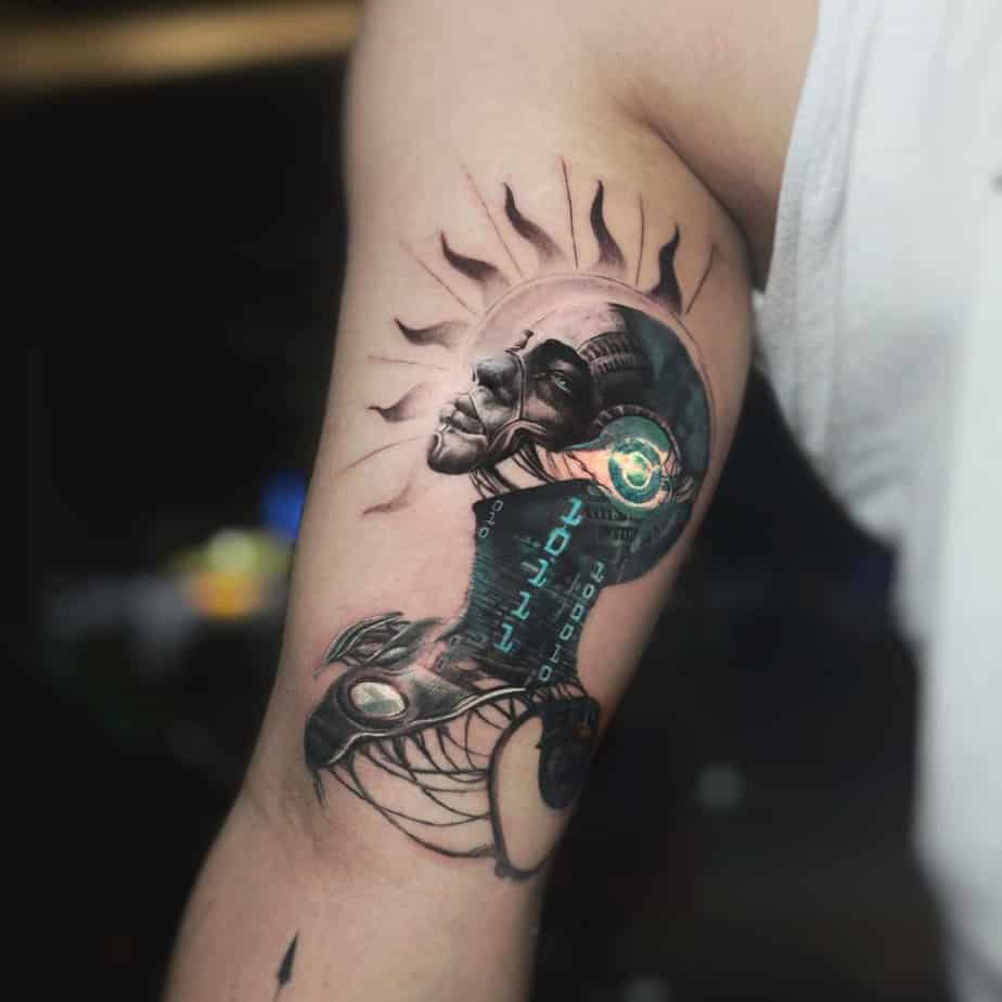 18 Futuristic Cyberpunk Tattoos To Spark Your Imagination