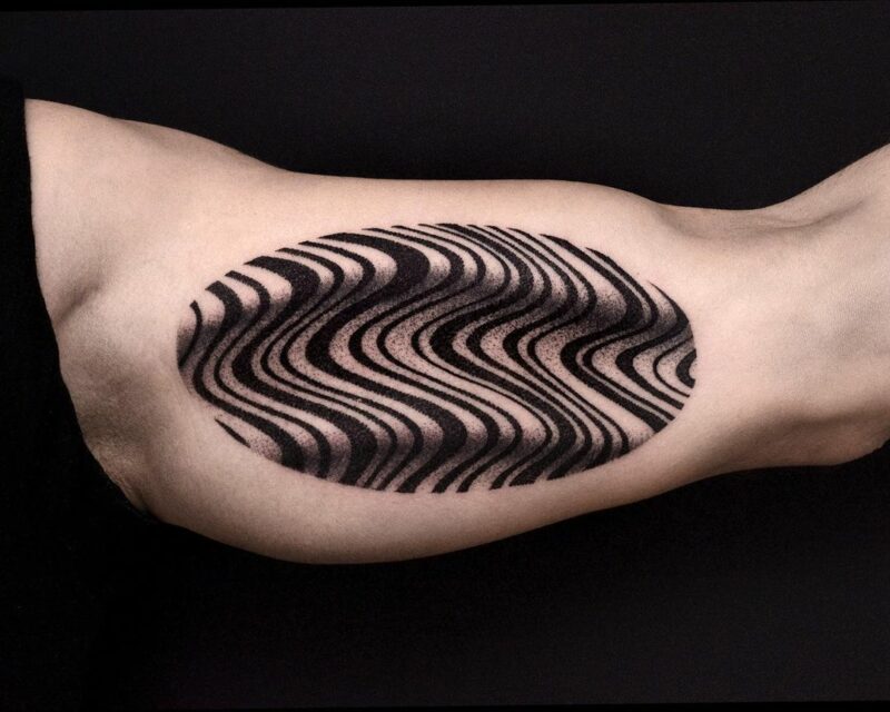 19 Innovative Op Art Tattoos To Get Your Mind Twisted