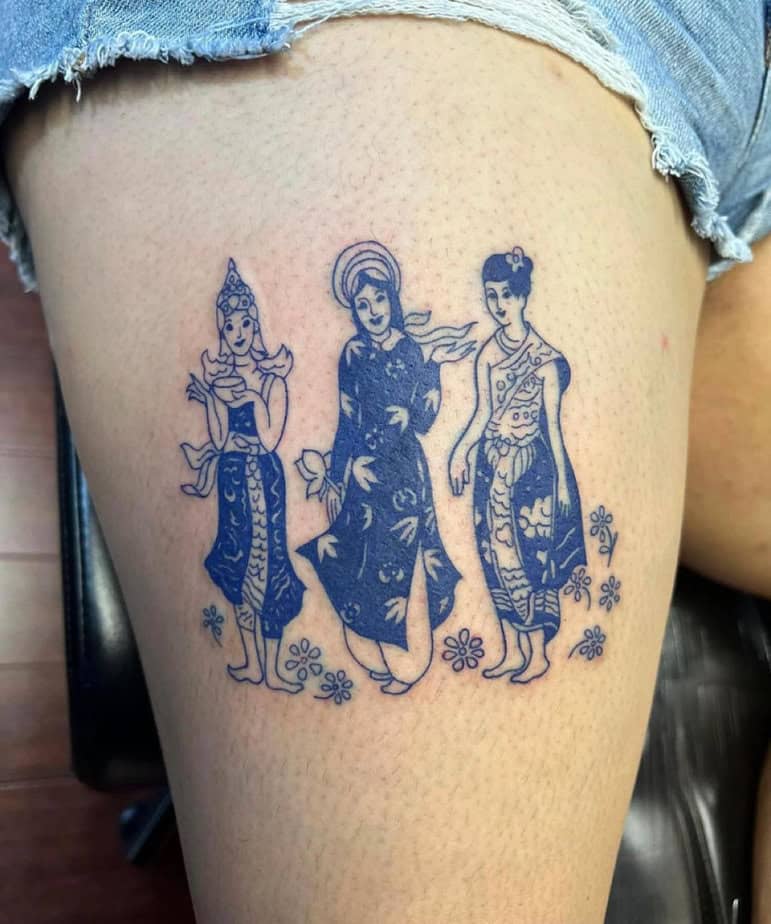 20 Delicate Blue Ink Tattoo Ideas To Wrap You in Warmth