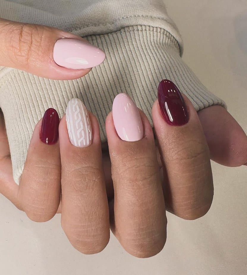 32 Cute Sweater Nails To Warm Up Your Tips