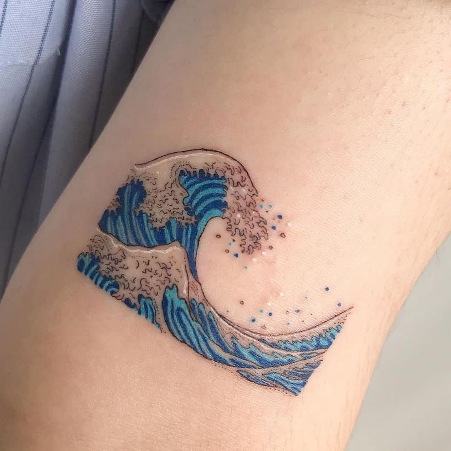 Wave tattoo