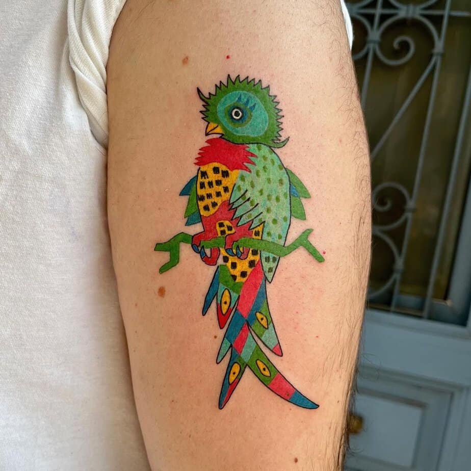 Fly High With These 18 Vibrant Quetzal Tattoos