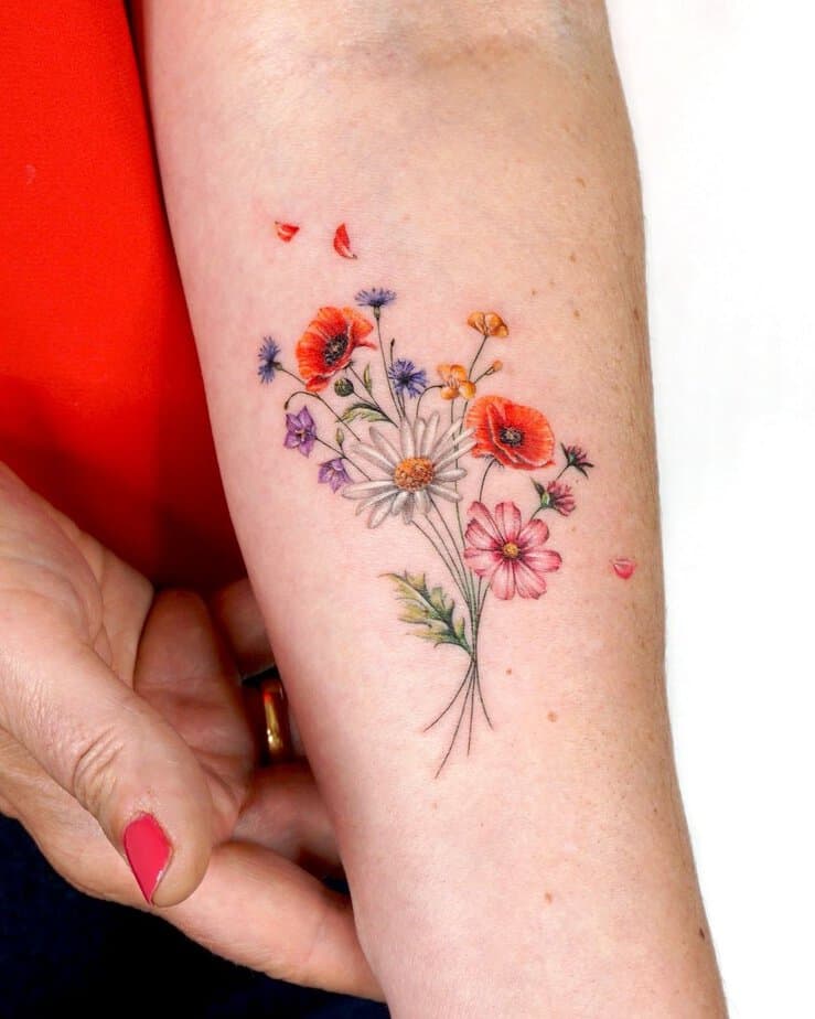 19 Stunning Wildflower Tattoos That Will Grow On You