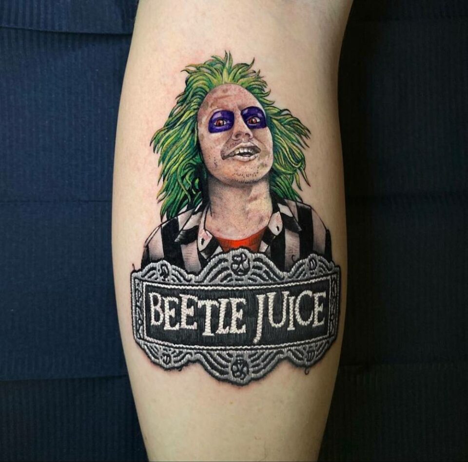 20 Beetlejuice Tattoo Designs That Are Strange And Unusual