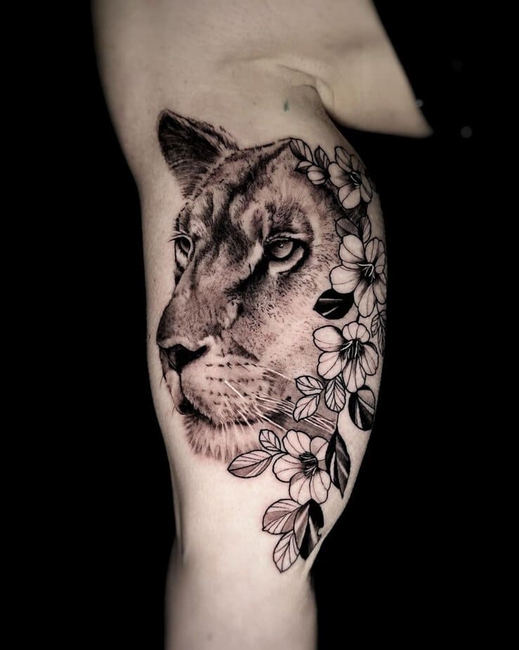 20 Mesmerizing Lioness Tattoo Ideas For The  Queen Of The Jungle