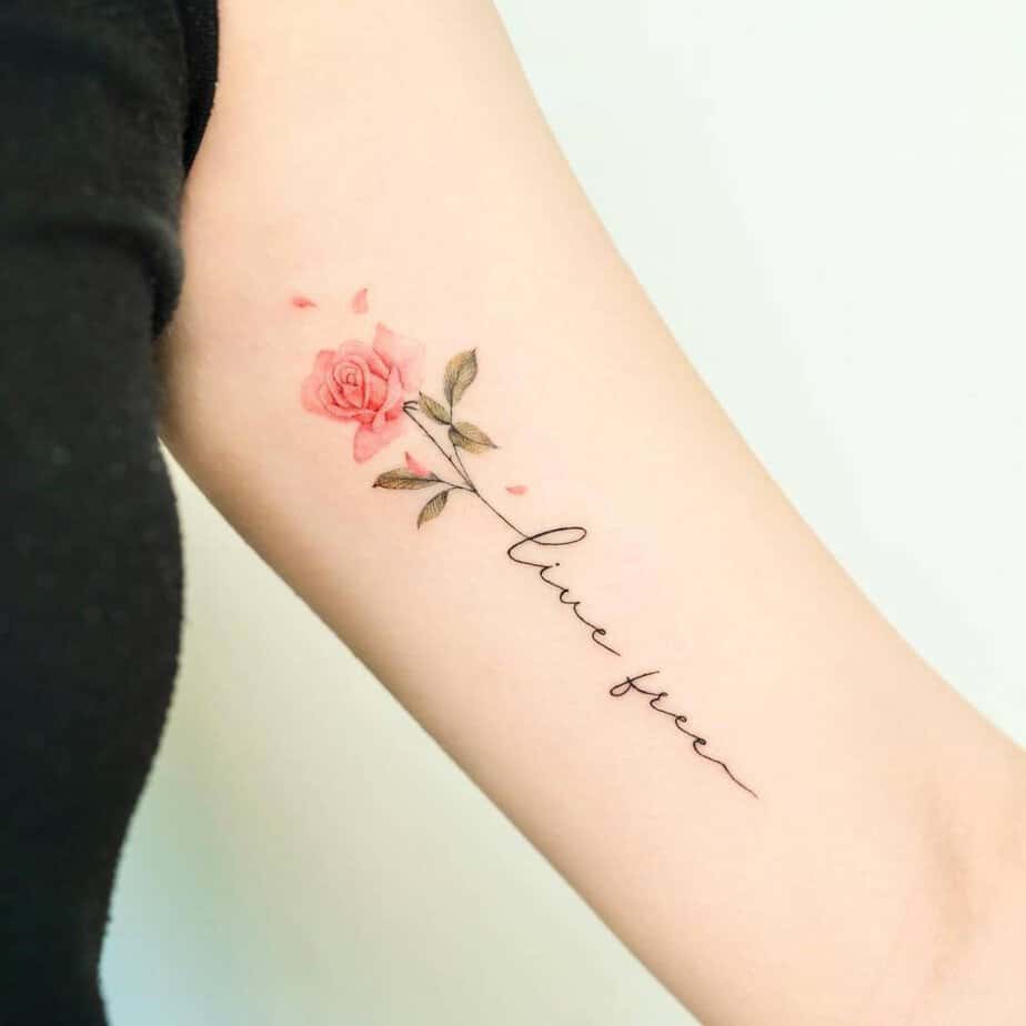 Stop And Smell These 20 Beautiful Pink Rose Tattoos