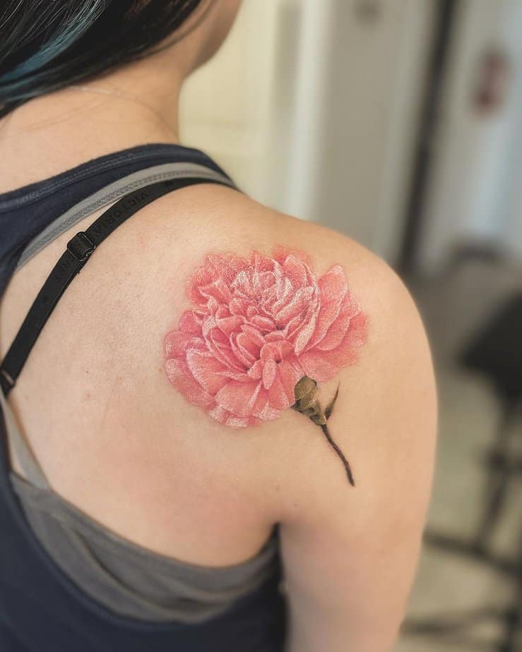 20 Cute Carnation Tattoo Designs That Will Capture Your Heart