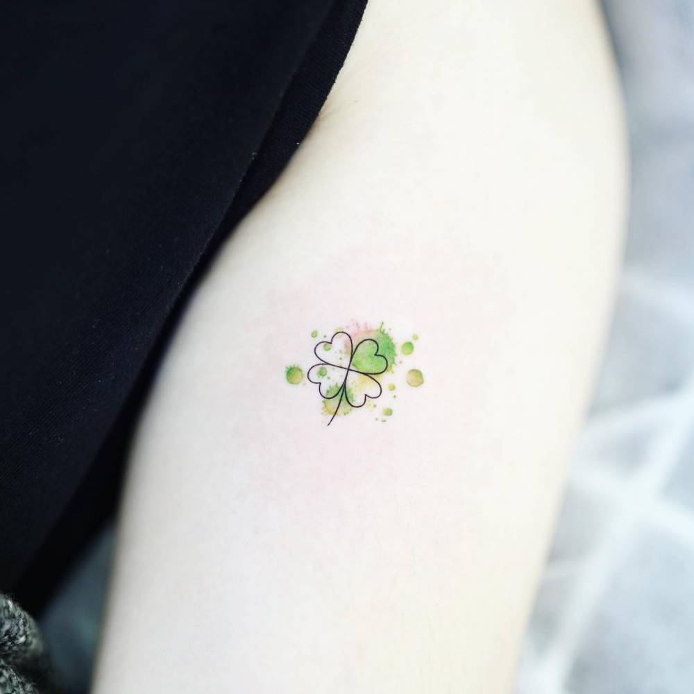 20 Four Leaf Clover Tattoo Ideas To Bring You Luck