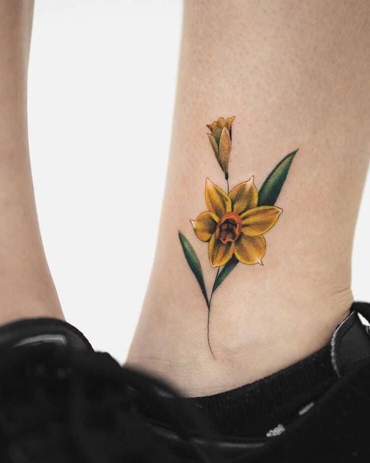 20 Gorgeous March Birth Flower Tattoo Designs