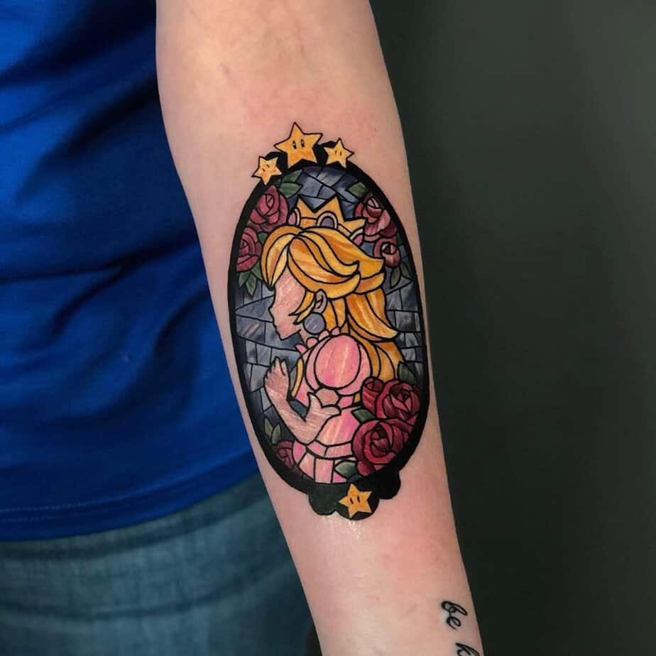 20 Stained Glass Tattoos That Will Brighten Your Day