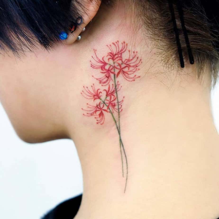 20 Stunning Spider Lily Tattoo Designs That’ll Grow on You