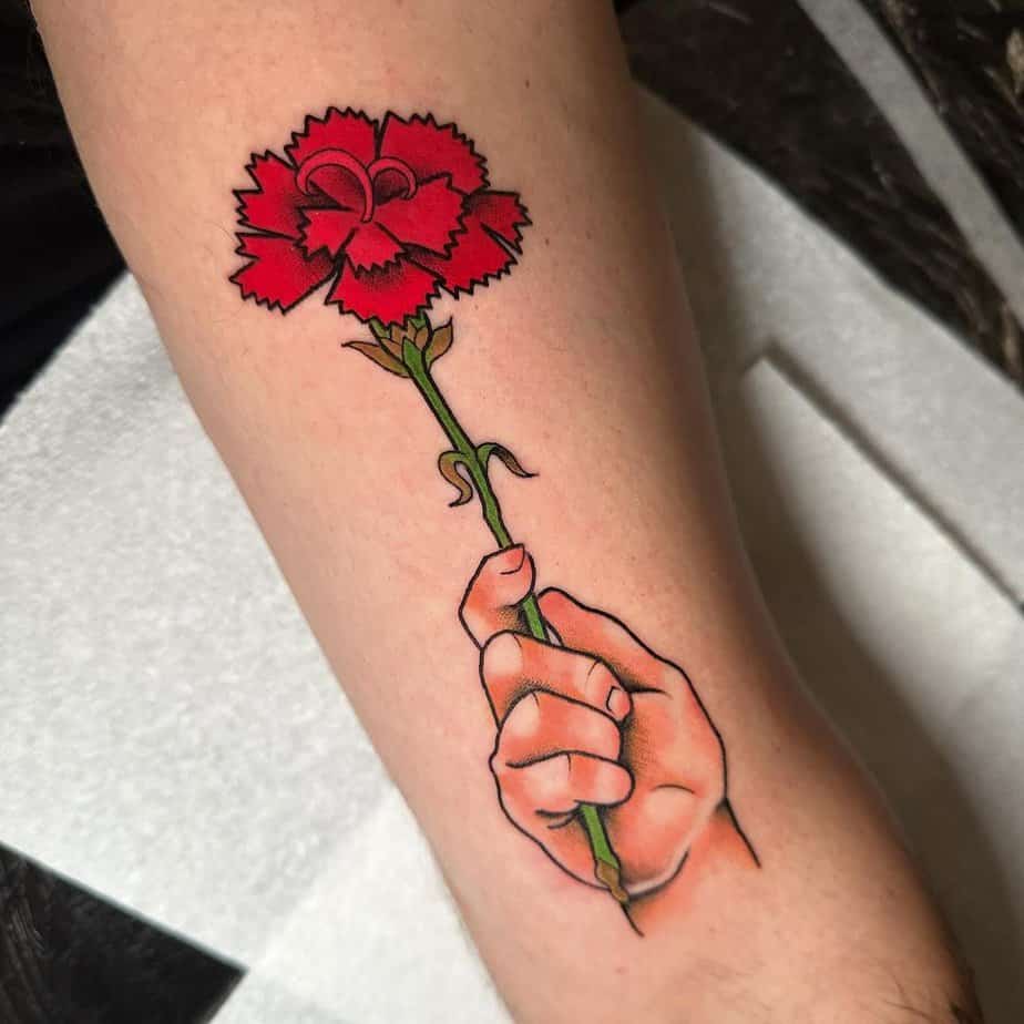 20 Cute Carnation Tattoo Designs That Will Capture Your Heart