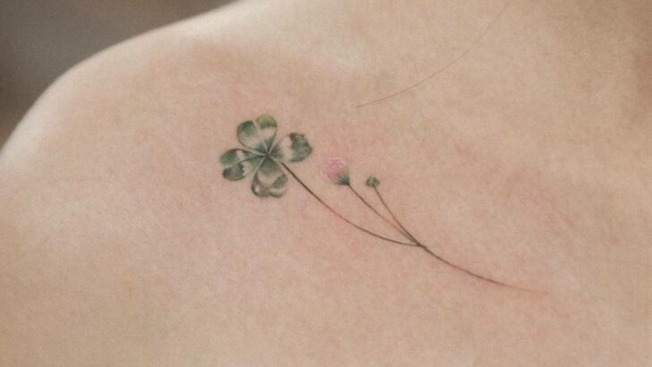 20 Four Leaf Clover Tattoo Ideas To Bring You Luck