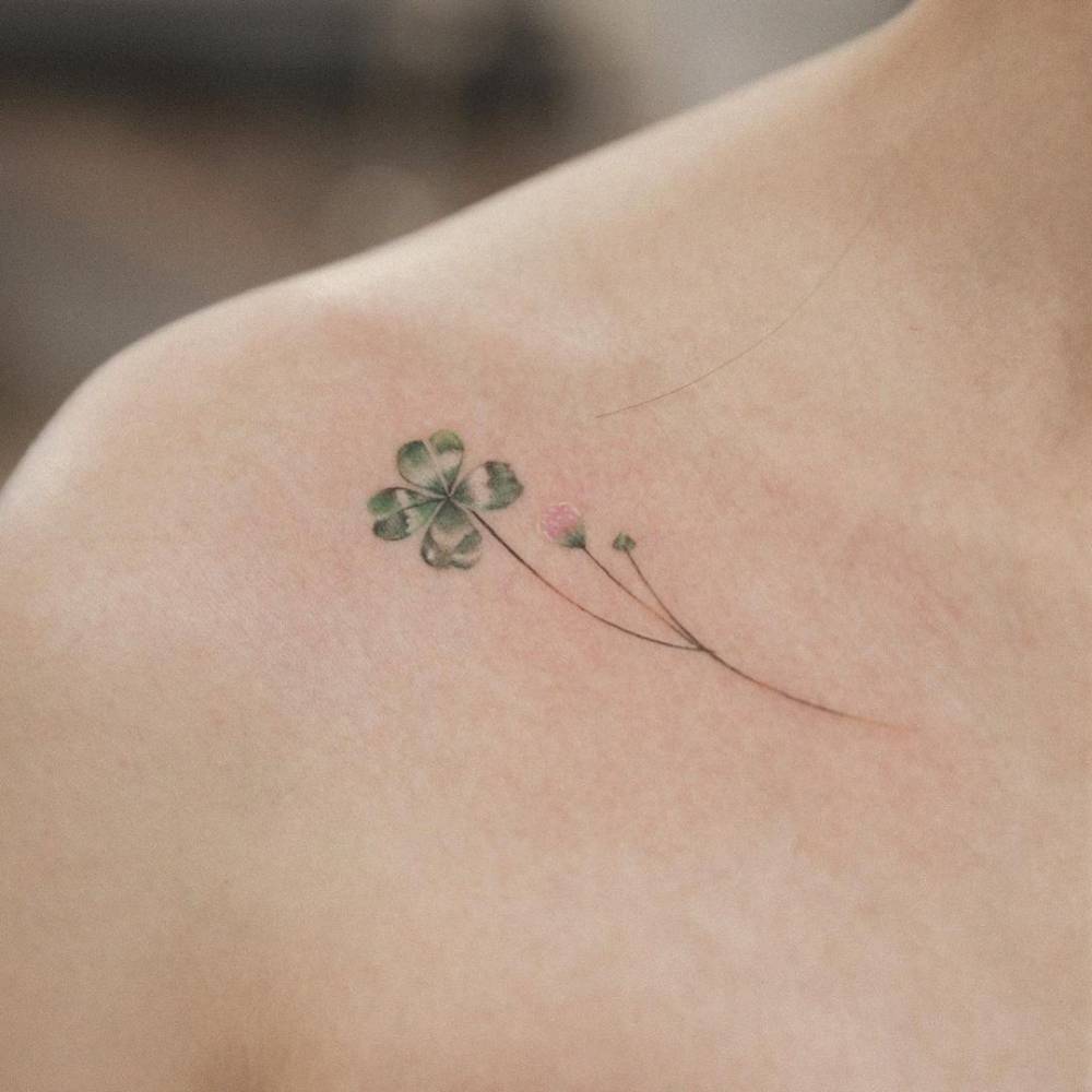 20 Four Leaf Clover Tattoo Ideas To Bring You Luck