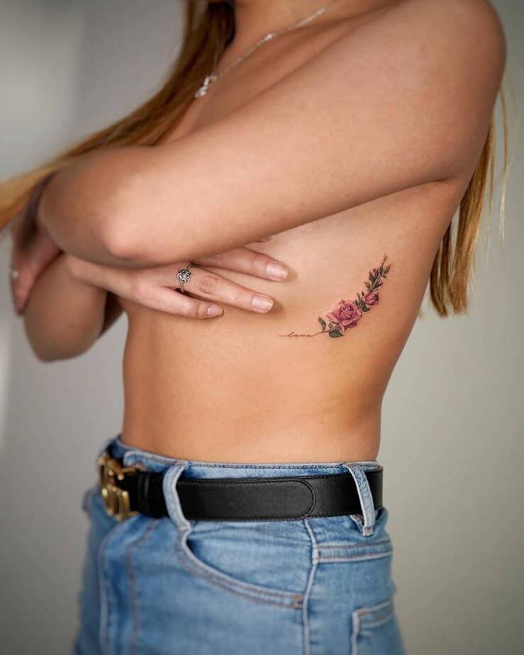 Stop And Smell These 20 Beautiful Pink Rose Tattoos