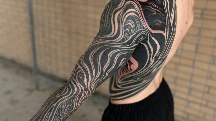 20 Stunning Suminagashi Tattoo Ideas That Are Pure Liquid Magic