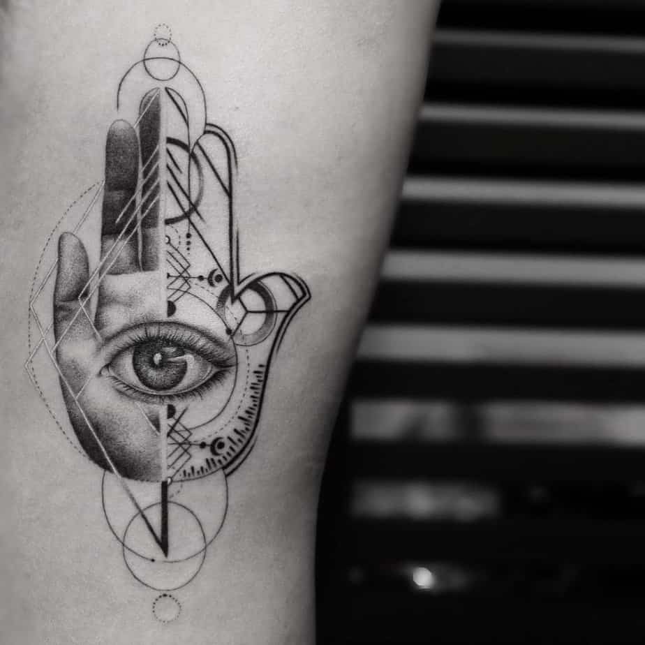 20 Hamsa Hand Tattoo Designs That Have The Magic Touch