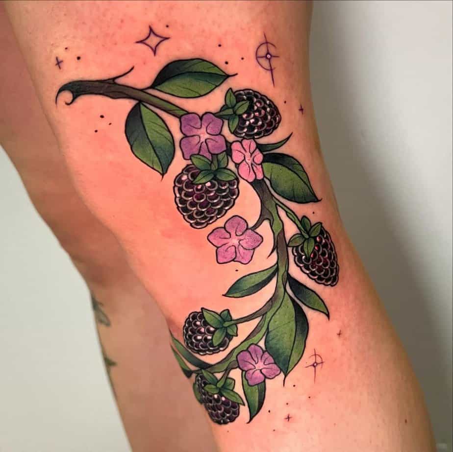 The 20 Sweetest Blackberry Tattoo Designs On The Internet