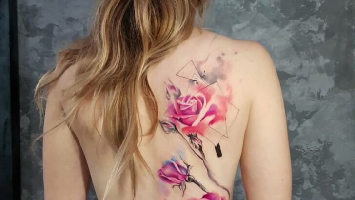 Stop And Smell These 20 Beautiful Pink Rose Tattoos