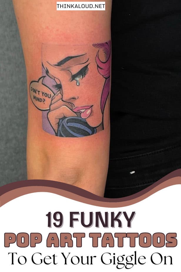 19 Funky Pop Art Tattoos To Get Your Giggle On