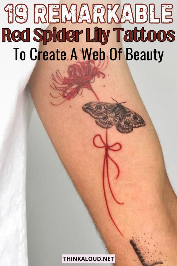 19 Remarkable Red Spider Lily Tattoos To Create A Web Of Beauty