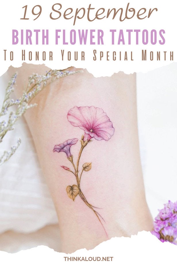 19 September Birth Flower Tattoos To Honor Your Special Month