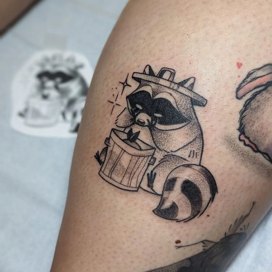 20 Adorable Raccoon Tattoo Ideas To Feel All Warm And Cozy 18