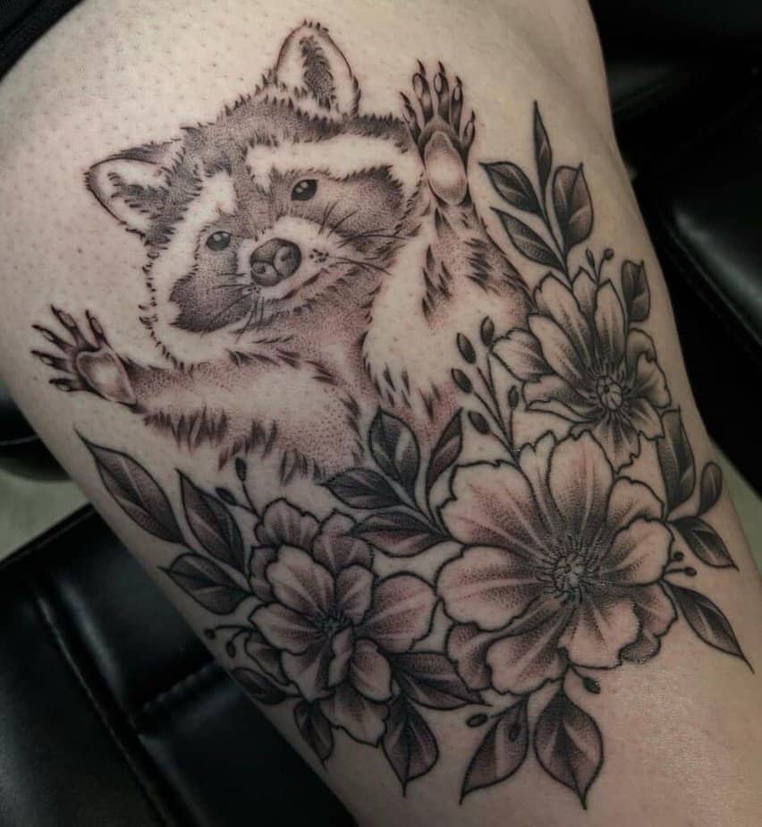 18 Adorable Raccoon Tattoo Ideas To Feel All Warm And Cozy