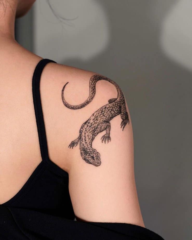 20 Amazing Lizard Tattoo Designs That Are Off The Scales 19