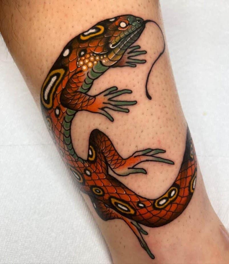 20 Amazing Lizard Tattoo Designs That Are Off The Scales