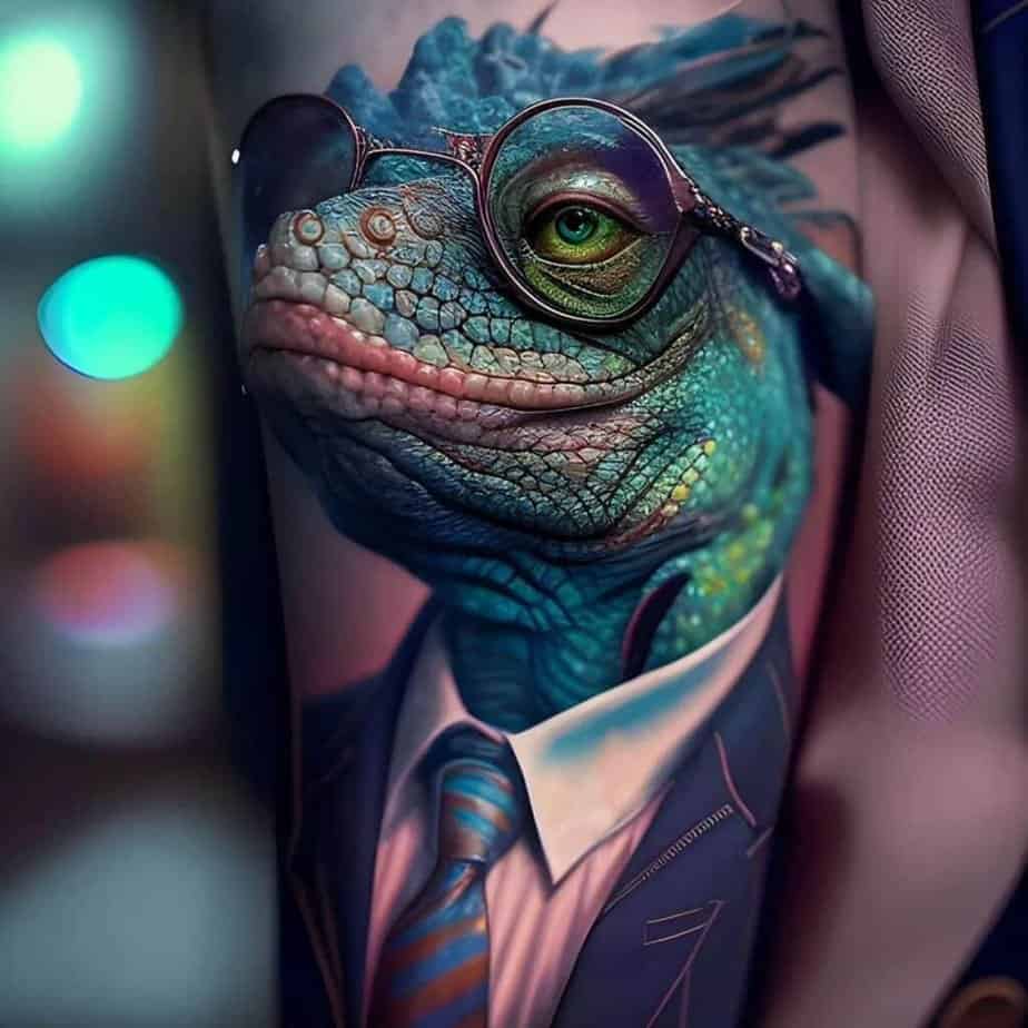 20 Amazing Lizard Tattoo Designs That Are Off The Scales 9