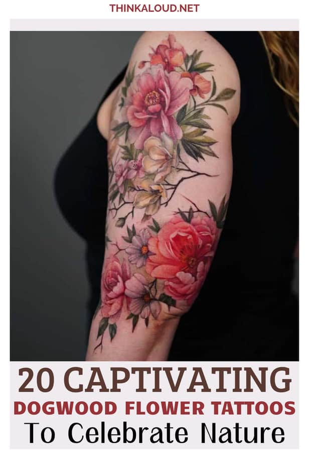 20 Captivating Dogwood Flower Tattoos To Celebrate Nature