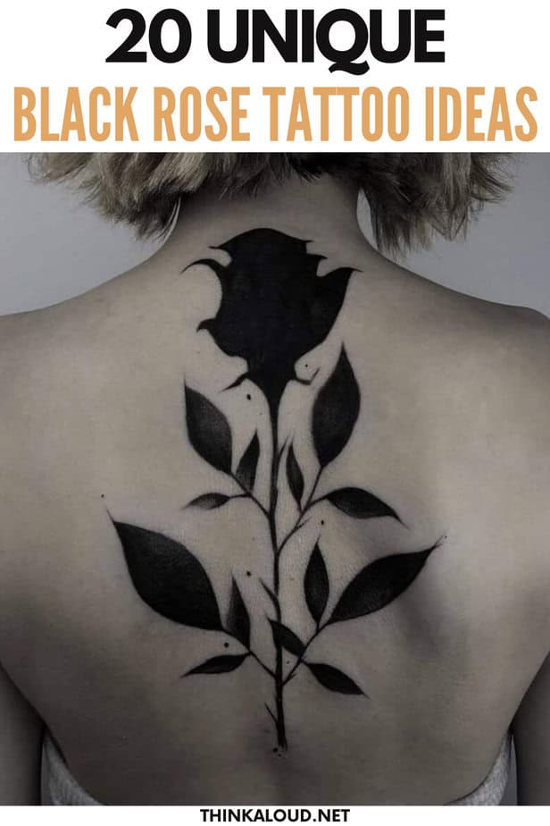 20 Unique Black Rose Tattoo Ideas