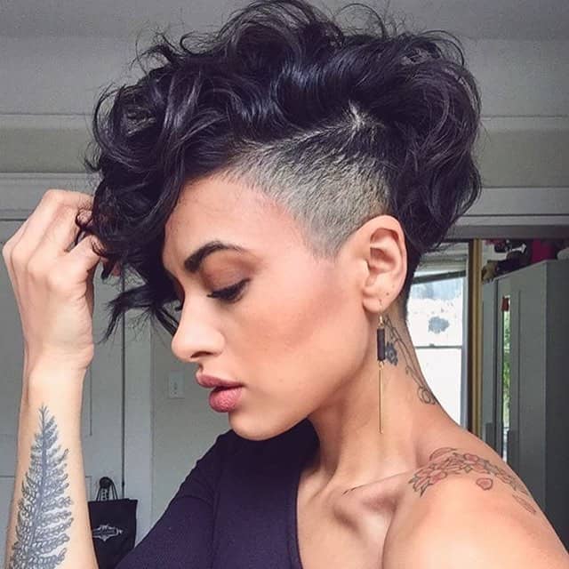 28. Curly undercut