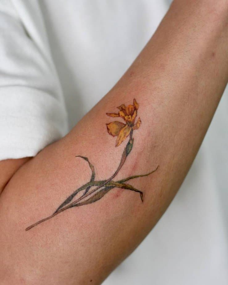 20 Gorgeous March Birth Flower Tattoo Designs