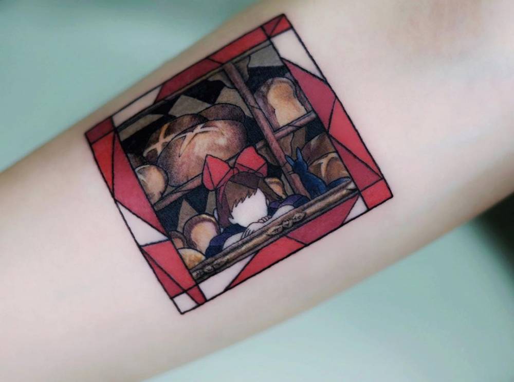 20 Stained Glass Tattoos That Will Brighten Your Day