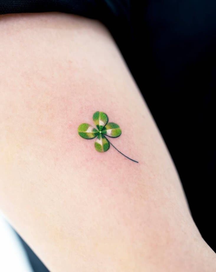 20 Four Leaf Clover Tattoo Ideas To Bring You Luck