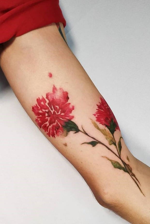 20 Cute Carnation Tattoo Designs That Will Capture Your Heart