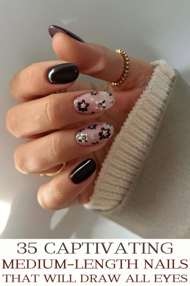 35 Captivating Medium-Length Nails That Will Draw All Eyes