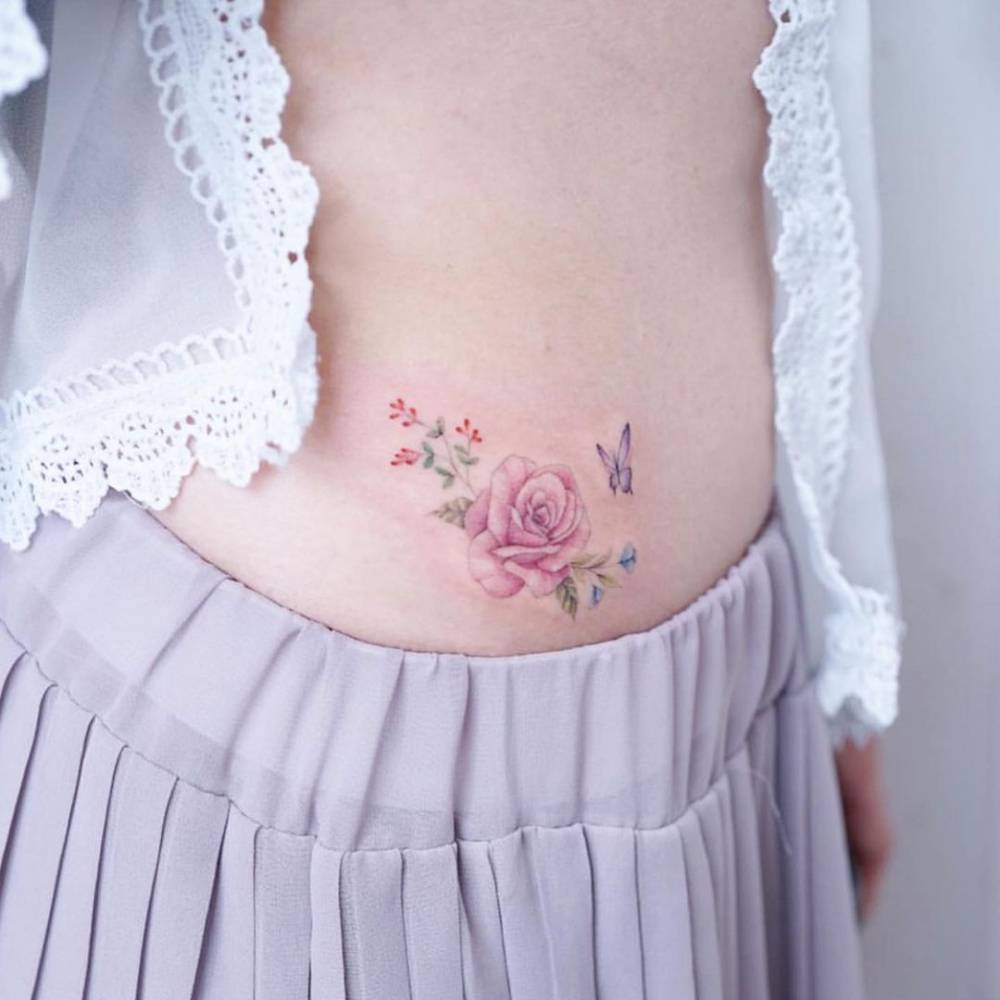 Stop And Smell These 20 Beautiful Pink Rose Tattoos