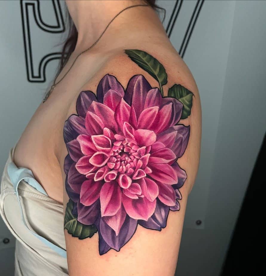 20 Absolutely Gorgeous Purple Flower Tattoo Ideas