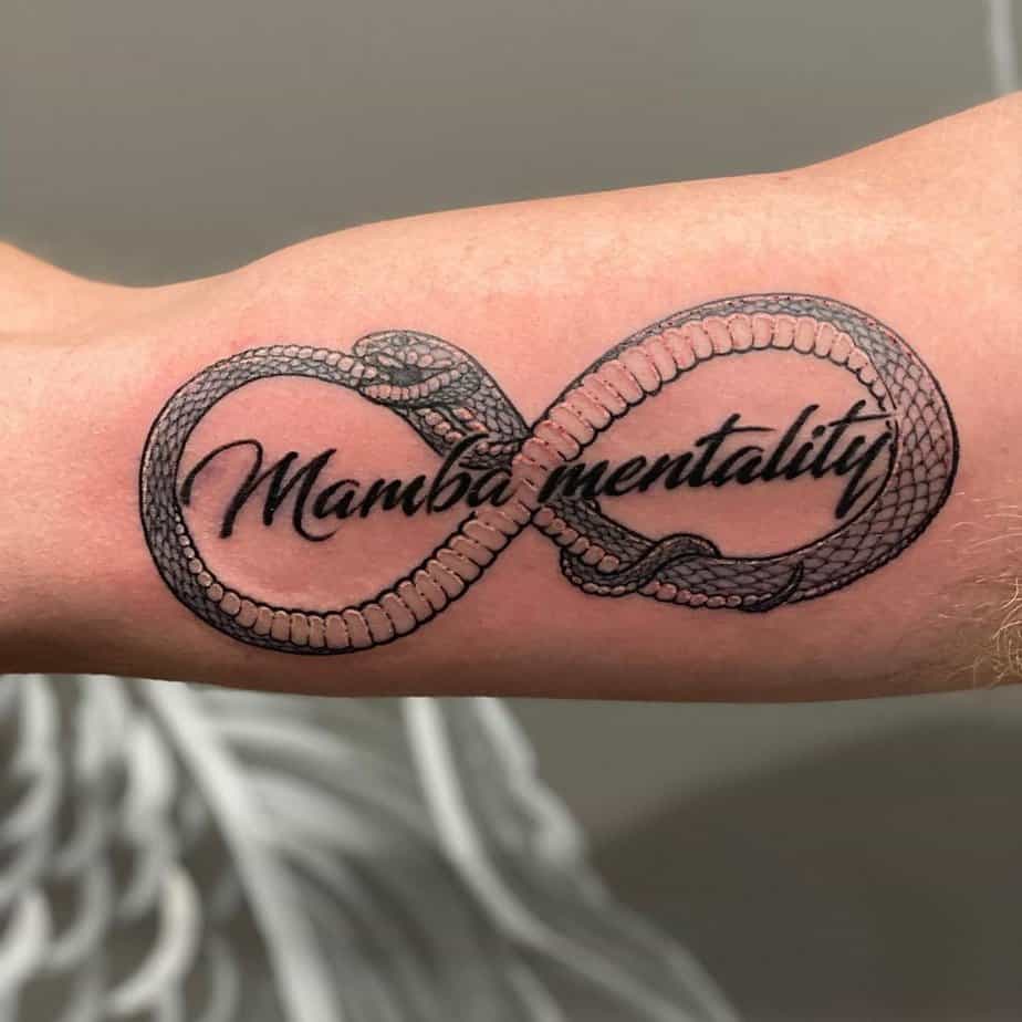 8. Mamba mentality infinity tattoo